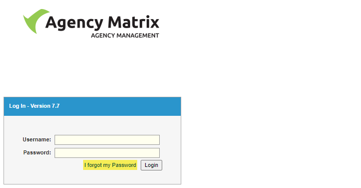 How do I log into Agency Matrix? - Agency Matrix