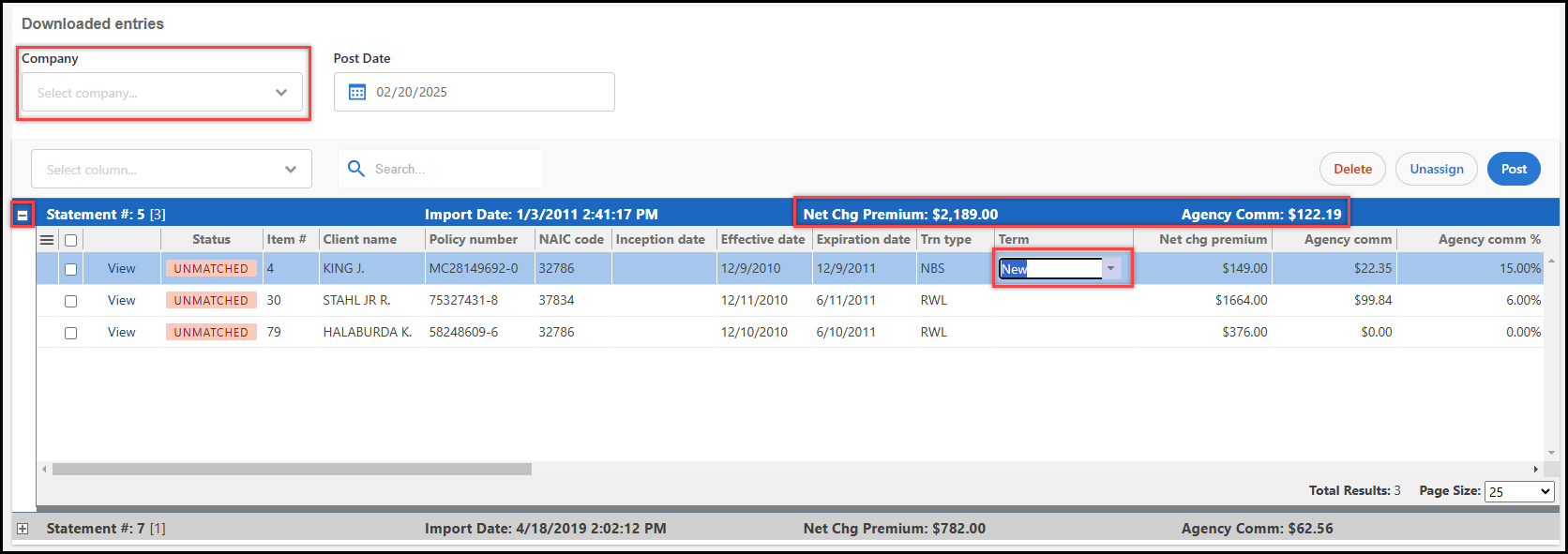 How do I process Direct Bill Commission Download Statements? - Partner ...