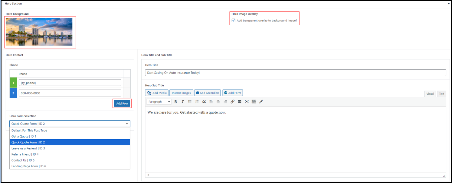 How do I build a landing page for my template? - Zywave Websites