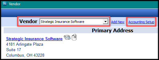 How do I setup a vendor default expense account? - Partner Platform