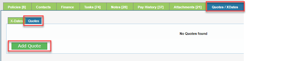 How to add a quote - Agency Matrix