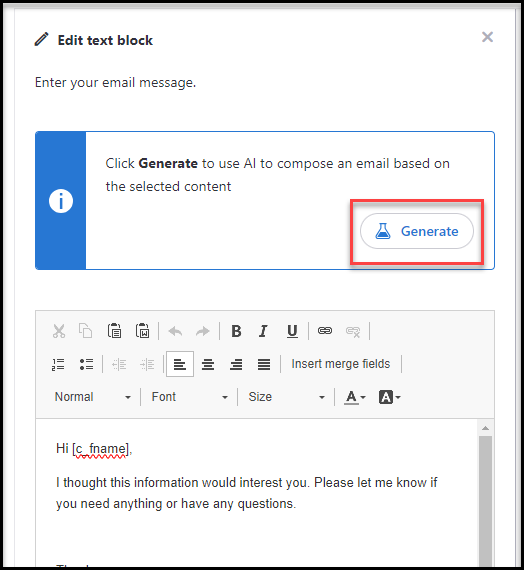 How do I utilize the AI Email Assistant? - Content Cloud
