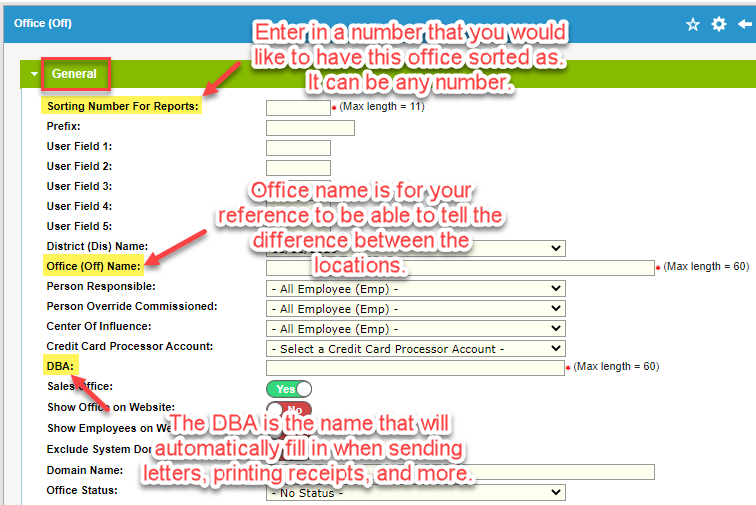 How to Add, Edit, or Hide an Office - Agency Matrix